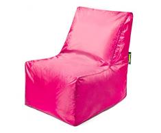 Pushbag Pouf, Polyester, Rose, 60 x 60 cm