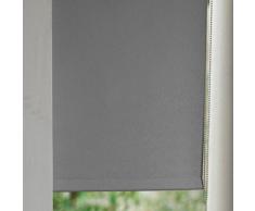 MADECOSTORE Store Enrouleur Occultant Easy Uni Gris souris - L40 x H170cm - Sans perçage
