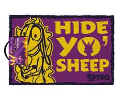 Spyro GP85344 Paillasson 40 x 60 cm (Hide Yo Sheep), Multicolore, 40 x 60 x 1, 4 cm