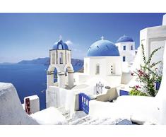 Papier Peint dÃ©co poster ILE GRECQUE 3 x 2,70 m | DÃ©co et photo murale XXL QualitÃ© HD Scenolia