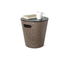 Umbra 1009760-048 Tabouret de Rangement, Noir/Noyer,