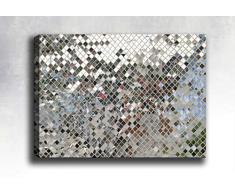 Bonamaison Peinture sur toile, multicolore, 70 x 100 cm - ConÃ§u et fabriquÃ© en Turquie