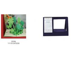 St Origami Calendrier quadrillé, Papier, Bleu, 25 x 30 x 0,3 cm