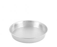 HABI Moule Moule à Tarte Haut, Aluminium, Gris, 26 x 26 x 6 cm