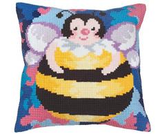 Collection DArt 5035 Boule de Miel Kit de Coussin Gros Trous Coton Multicolore 50 x 45 x 0,1 cm