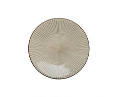 en Spain Lot de Assiettes Ã Dessert, GrÃ¨s, crÃ¨me, 20.5Â x 20.52Â x 2Â cm, 6Â unitÃ©s