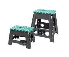 JVL Marchepied Pliable, Gris, Large & Small