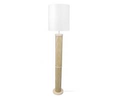 Tosel 51341 Lampadaire 1 LumiÃ¨re, Acier/, E27, 40 W, Bleu, 30 x 160 cm