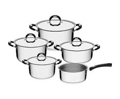Tramontina 65480106 Duo Silicone Set de 5 casseroles Acier 18/10