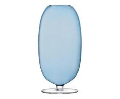LSA International Olivia Vase en Verre, Verre, Saphir, 23Â cm