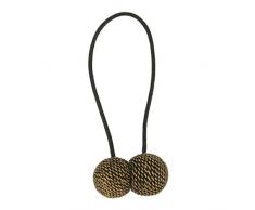 STEPHANOISE Magnet Boules, Or/Noir Mat, Diametre 3,5 cm - Envergure 30 cm