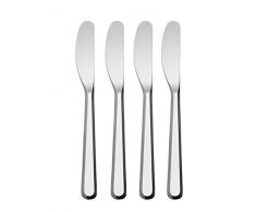 Alessi BG02/37S4 Set de 4 couteaux Ã beurre, Argent