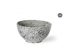 Excelsa Granito Lot de 6 coupelles en cÃ©ramique