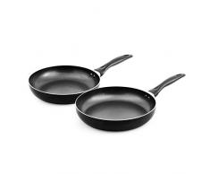 KITCHEN COOK Set de 2 Poeles Aluminium 24cm,28cm Tfi Modele Matis 2428p