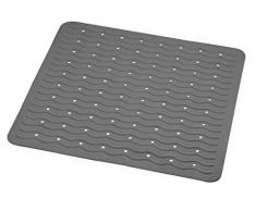 RIDDER Playa Tapis de Douche 100% Caoutchouc synthétique (TPE = élastomère thermoplastique), Gris Citron, env. 54 x 54 cm.