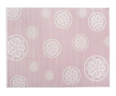 Aratextil fleurs Tapis enfant, acrylique, rose, 140Â x 200Â cm