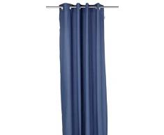 Tom Tailor 575523 T-Dove Rideau avec Oeillets Coton Bleu 140 x 245 cm