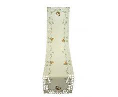 Bellanda Chemin de Table, Polyester, Champagne, 160 x 40 x 0,5 cm