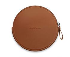 Simple Human Etuis pour Miroir à capteur Compact en Cuir Vegan Marron 20 cm