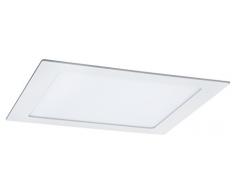 Paulmann 92037 Kit encastrés Premium Panneau LED, carré, 1x11W, 2700K, 12V, 230V/350mA 180 mm, Blanc mat/Alu
