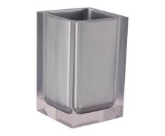 Aquagrif Luna Vase pour Le Bain, RÃ©sine, Gris, 7Â x 7Â x 11Â cm