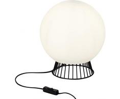 Brilliant 98969/76 Lampe de table, Verre, Schwarz/WeiÃ