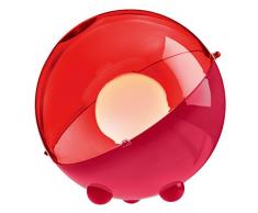 koziol lampe de sol Orion, thermoplastique, rouge framboise avec transparent, 31,5 x 31,5 x 30,5 cm