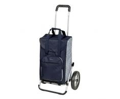 Andersen 166-065-90 Chariot de Courses Royal Dante 45l Bleu, Aluminium/Polyester, 100 x 40 x 30 cm