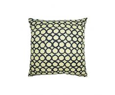 ZONS Coussin 45x45cm 4 Couleurs + Rembourrage 450g (Jaune)
