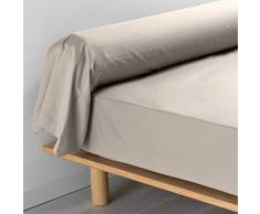 douceur dintérieur Percaline TAIE DE TRAVERSIN, Lin, 85 x 185 CM