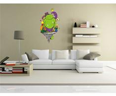 pinkelephant Autocollant Mural pour Enfants Les Clm005Â RigoloÂ âÂ Little MonsterÂ âÂ Vert gÃ©antÂ âÂ Sticker Mural 58Â x 104Â cm