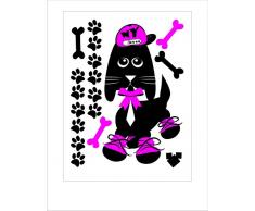AG Design K 1026 Mural Autkleber Stickers Chien