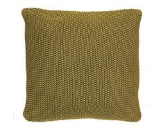Marc OPolo Nordic Knit Coussin, 100% Coton, Oil Yellow, 50 cm x 50 cm