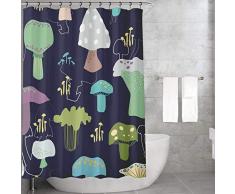 Bonamaison Rideau de Douche en Polyester Multicolore 155 x 220 cm