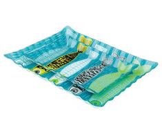 Febland Poisson, Assiette, Verre, Bleu, Lot de 2