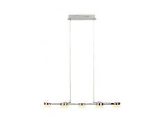 Illuminate Rewa Plafonnier à 7 LED avec abat-jour en verre dépoli élégant et élégant Chromé (A++ à A)