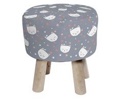 douceur dintérieur tabouret diamètre 32 cm x hauteur 36 cm mimi chat