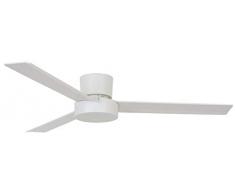 Bayside Lagoon Ventilateur de plafond en plastique, Boîtier en plastique ABS + ailes. Moteur en métal, Blanc CTC, 132 cm Durchmesser / 16 cm Höhe