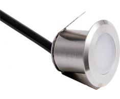 Heitronic Lampe de sol Ã encastrer 30389Â Integrated, argent