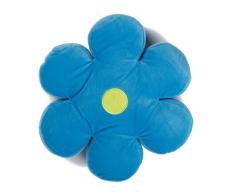 Thedecofactory 404048 Coussin Suédine, Polyester, Turquoise, 40 x 40 x 3 cm