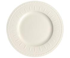 VilleroyÂ &Â Boch - Cellini assiette avec dÃ©corations en relief filigranes, assiette plate blanche en porcelaine premium, 12,5Â cm