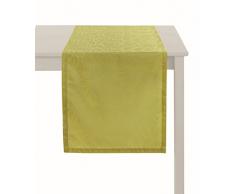 Apelt CAMPO_48x135_40 Basic Chemin de table uni Vert citron 48 x 135 cm