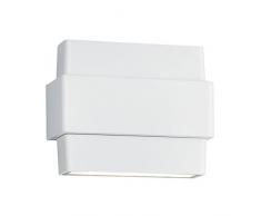 Trio Leuchten 227160231 Padma Applique Murale dExtÃ©rieur, Aluminium, Integriert, 4.5 W, Blanc Mat, 5 x 13,5 x 10,5 cm