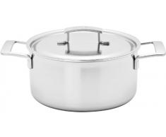 Demeyere 40850-669-0 Industry Marmite avec Couvercle Compatible Plaque Ã Induction 24Â cm