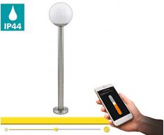EGLO 97249 Lampe sur pied, Acier Inoxydable, E27, 9 W
