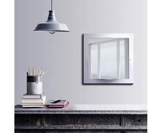 Bonamaison DÃ©coration Murale Impression sur Miroir EncadrÃ© sur Toile, Dimensions: 50 x 50 Cm - ConÃ§u et fabriquÃ© en Turquie