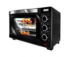 MPM MPE-09/T Four Ã©lectrique de bureau Convection 30 litres, acier inoxydable, rÃ´tissoir, minuteur, rÃ©glage de la tempÃ©rature, noir, 1600 W