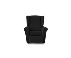 Eiffel Textile Rennes â Housse canapé Fauteuil 55 x 195 x 2 cm Noir