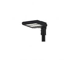 FILUX area light SMD Lumileds/inventronics Timer Lampadaire LED asymétrique, 100 W, noir, 487 x 321 x 89.6 mm