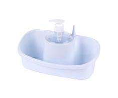 Beldray LA057419WHITEEU Panier de Rangement Haut de Gamme avec Distributeur de Savon LA057419ASSTDEUWHT, Blanc, Plastique, 52 x 33,5 x 16,5 cm